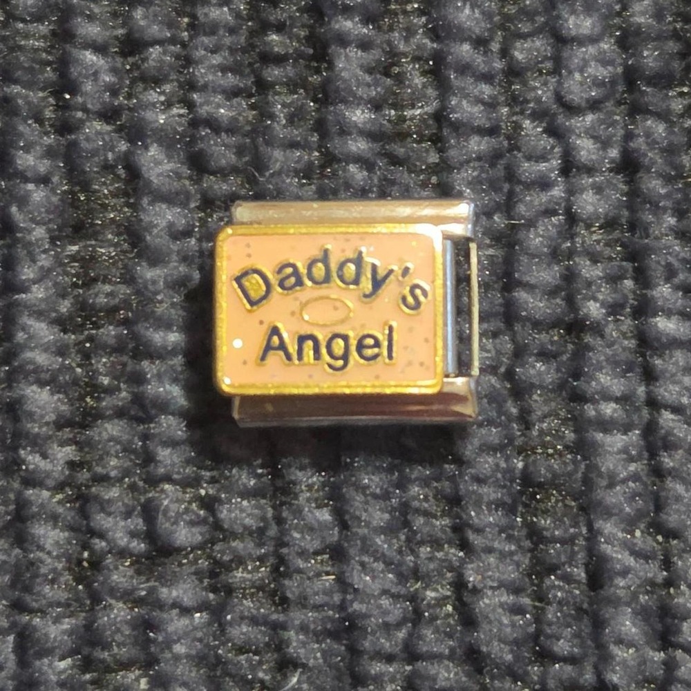 Daddy's Angel Italian 9mm Charm